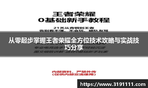 从零起步掌握王者荣耀全方位技术攻略与实战技巧分享