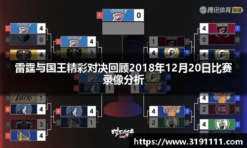 雷霆与国王精彩对决回顾2018年12月20日比赛录像分析